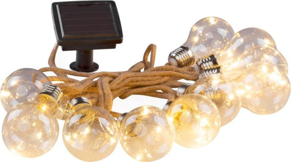 Reťaz Strend Pro Solar Bulb, 10x LED, tvar žiarovky, solárna, L-3,8 m 2