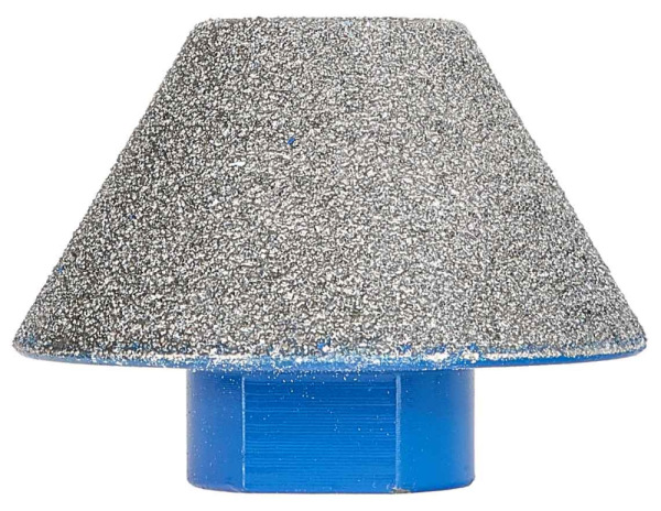 Brúsny diamantový kónický kotúč 20-48 mm, upnutie závit M14, GEKO 1