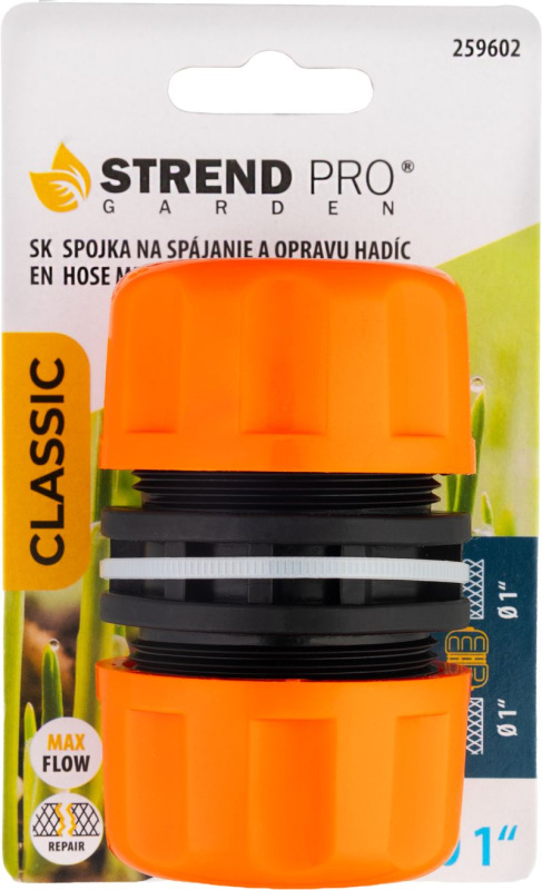 Spojka Strend Pro Garden, s prietokom 1", záhradná, MAX FLOW 1