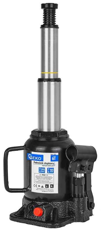Zdvihák hydraulický dvojstupňový, nosnosť 6.000kg, zdvih 165-395 mm, GEKO 2