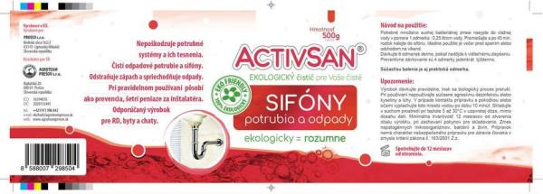 Aktivátor Activsan, do sifónu, 500 g