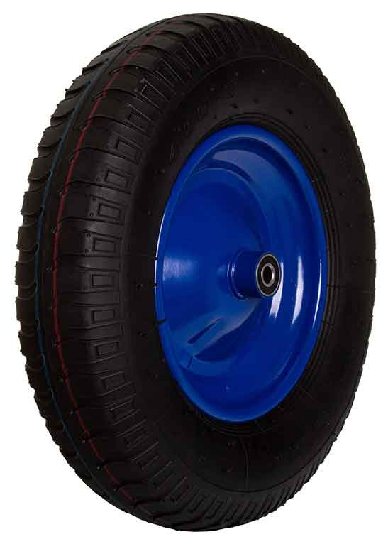 Nafukovacie koleso s ložiskami priemer 40 cm, otvor 10 mm, modré s oskou 2