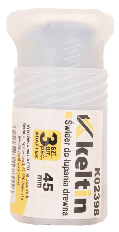 Štiepací klin do dreva s priemerom 45 mm + adaptér SDS-plus a HEX-6HRAN, GEKO 2
