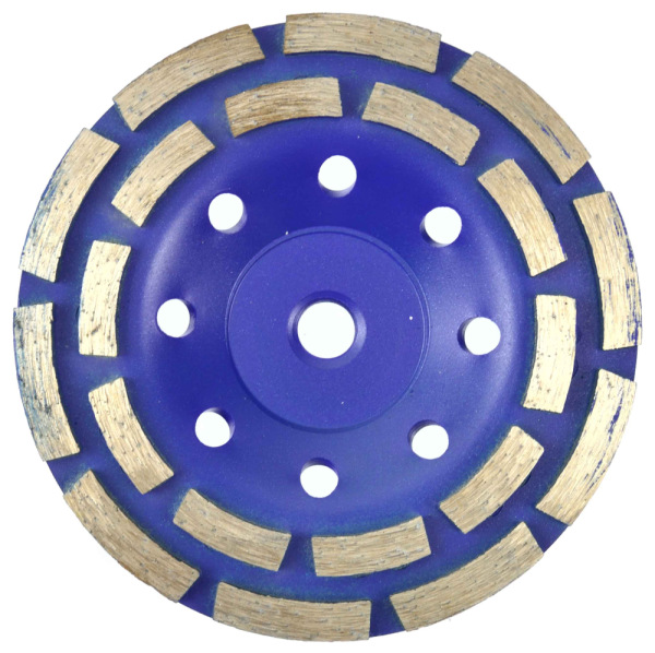 Brúsny diamantový kotúč 125 x 22 mm dvojradový so závitom M14, GEKO