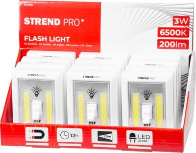 Svietidlo Strend Pro Switchlight SL1063, 2xCOB 200 lm, 3xAAA, s vypínačom, Sellbox 12 ks 4