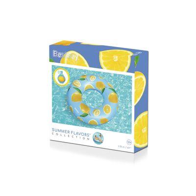 Kruh Bestway® 36229, Scentsational Lemon, detský, nafukovací, koleso do vody, 119 cm