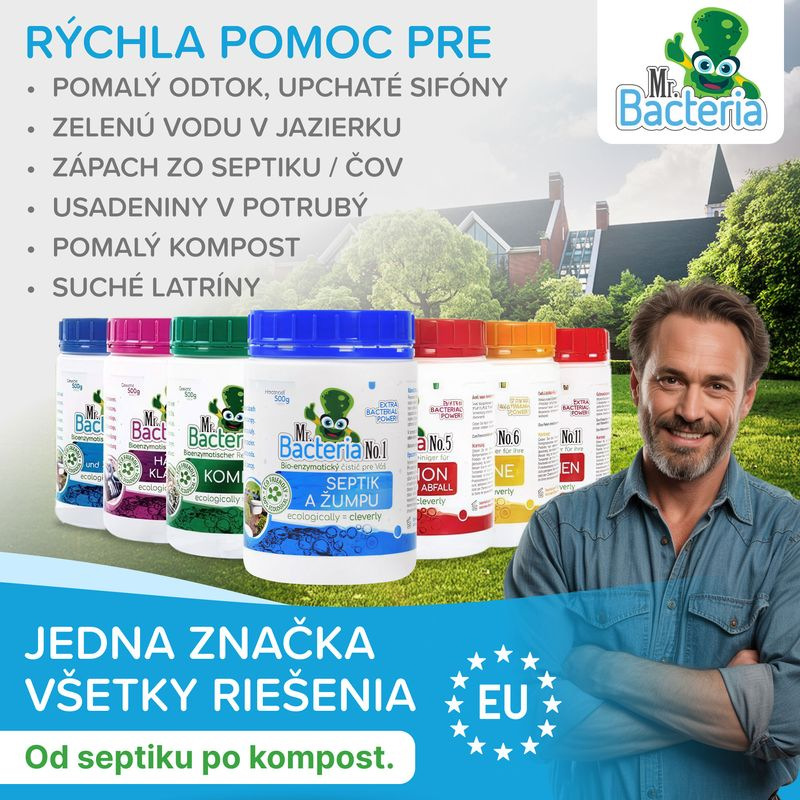 Aktivátor Mr.Bacteria UNI 4v1, do septiku, sifónu, ČOV a latríny, 500 g 6