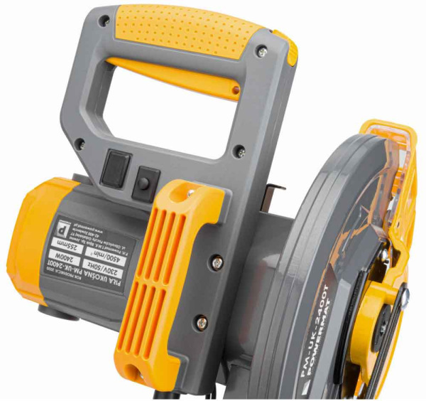 Pokosová elektrická píla 255 mm s posuvom, výkon 2.400 W, výška rezu 90 mm,, PM-UK-2400M 15