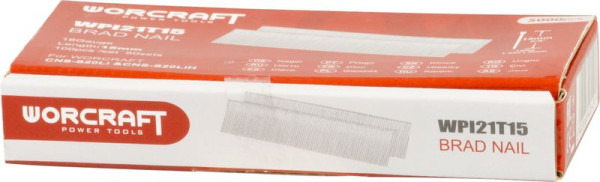 Klince do sponkovačky Worcraft CNS-S20Li, 15 mm, Typ T, bal. 5000 ks 1