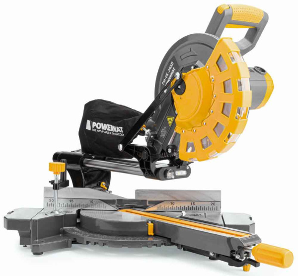 Pokosová elektrická píla 255 mm s posuvom, výkon 2.400 W, výška rezu 90 mm,, PM-UK-2400M 19