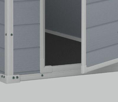 Domcek Keter® MANOR 4x6, sivá/biela, 130x192x198 cm, UV