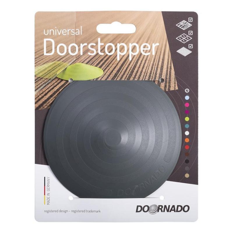 Zarážka do dverí DOORSTOPPER, doraz, plastová za dvere, dverová na podlahu, šedá 1