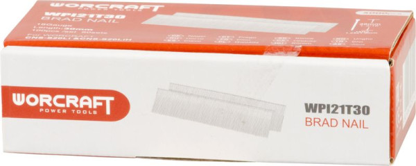 Klince do sponkovačky Worcraft CNS-S20Li / CNS-S20LiH, 30 mm, Typ T, bal. 5000 ks 1