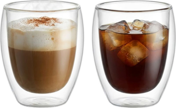 Pohár MagicHome na kávu/čaj, termo s dvojitou stenou, 290 ml, bal. 2 ks 1