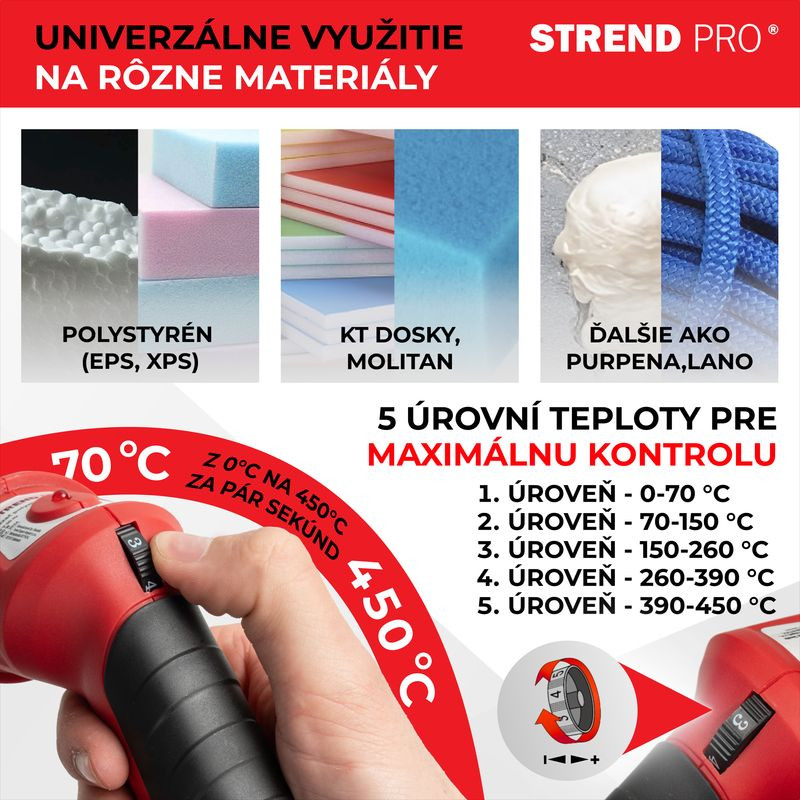 Rezač Strend Pro JS-102GD, na polystyrén a EPS, 220 W 4