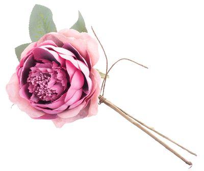Kvet MagicHome, ruža rozvitá, tmavoružová, stonka, veľkosť kvetu: 11 cm, dĺžka kvetu: 22 cm, bal. 6