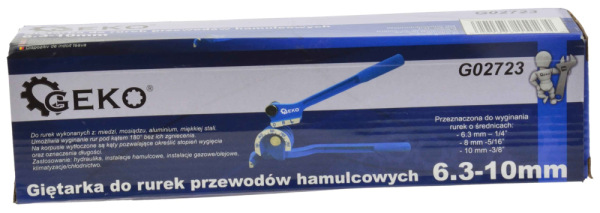 Ohýbačka brdzových trubiek 6,3-10 mm, GEKO 6