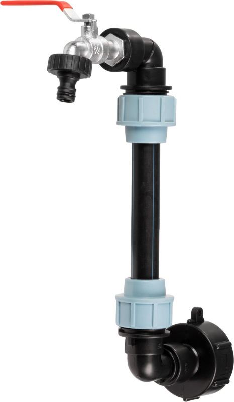 Sada Strend Pro Garden, ventil 3/4" + plastová redukcia 59 mm + výpust 3/4", na IBC nádrž 2