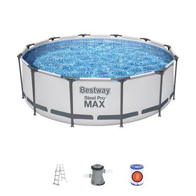 Bazén Bestway® Steel Pro MAX, 56418, kartušová filtrácia, rebrík, 366x100 cm