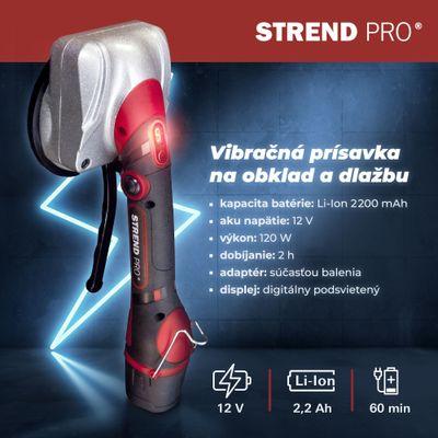 Prísavka Strend Pro, vibračná, na podlahu/dlažbu, max.30 kg,vibrátor 10