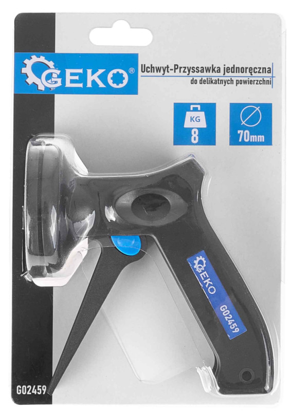 Prísavka s rukoväťou, priemer 70 mm, nosnosť 8 kg, GEKO 3