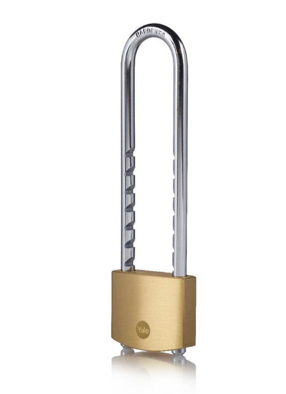 Zámok Yale Y110B/50/155/1, Standard Security, visiaci, s dlhým tŕňom, 50 mm, 3 kľúče 3