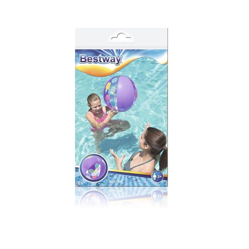 Lopta Bestway® 31036, Designer Beach Ball, plážová, detská, nafukovacia, do vody, 51 cm 8