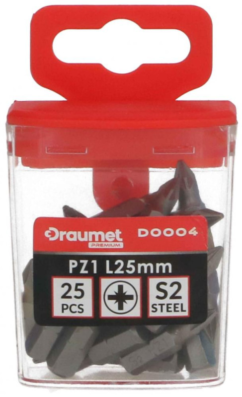 Bit 1/4" DRAUMET PREMIUM PZ 1, oceľ S2, EGA 2