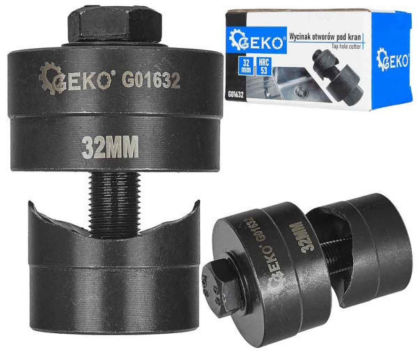 Vykružovací vrták do oceľových a nerezových plechov, priemer 32 mm, GEKO