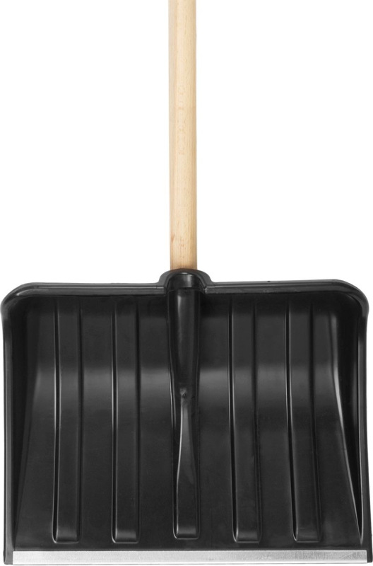 Odhrňovač Snowman M0 400x310 mm, lopata na sneh, Pvc, odhŕňač, drevená násada 1