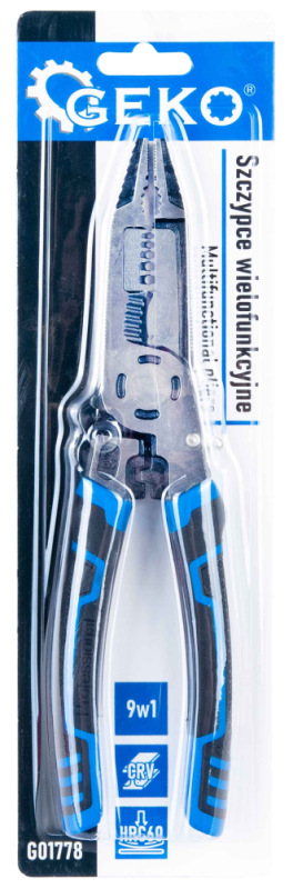 Multifunkčné elektrikárske kliešte 225 mm, GEKO 5