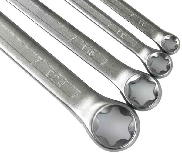 Sada očkových TORX kľúčov, 6-24 mm, MAR-POL 2