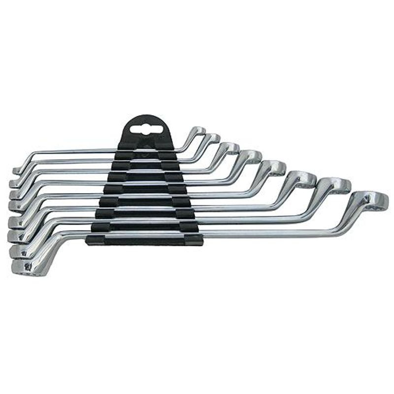 Sada kľúčov Strend Pro HR32581 8 dielna, Cr-V, 6-22 mm, očkové, vyhnuté 75° 1