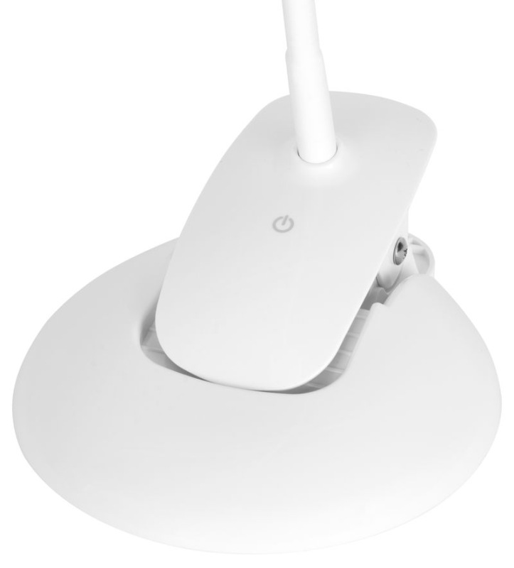 Lampa LED, stolná, stmievateľná, 2v1, biela, podstavec aj kryt, 3 farebné kryty, 5 W, 4000 K 1