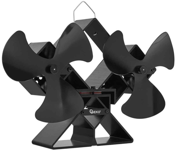 Ventilátor ku krbu bez magnetu, dvojitý, GEKO 3