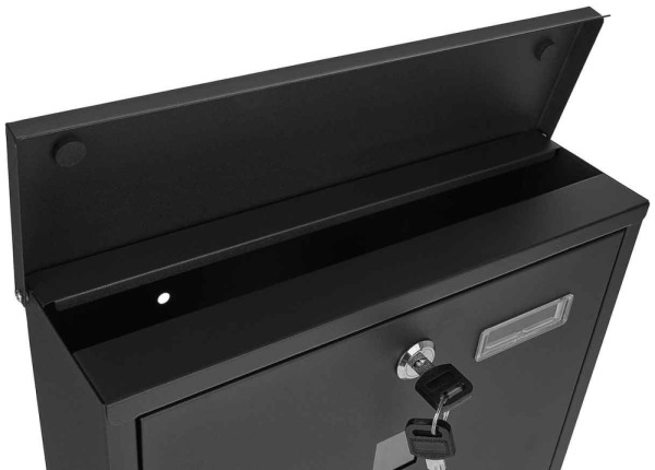 Poštová schránka 34 x 30 x 10 cm, čierna, GEKO 3