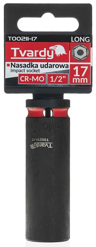 Hlavica nástrčná predĺžená 6HRAN 1/2" 24 mm, úderová, Cr-Mo, TVARDY 3