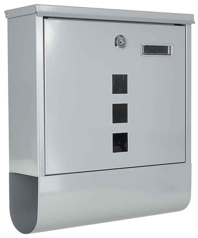 Poštová schránka 34 x 30 x 10 cm, sivá, GEKO
