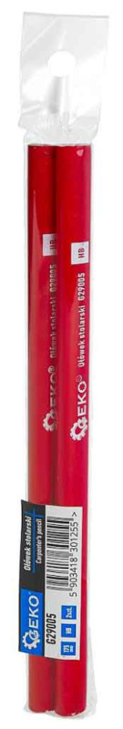 Ceruza stolárska obdĺžnikova 175 mm HB, 2 kusy, GEKO 3