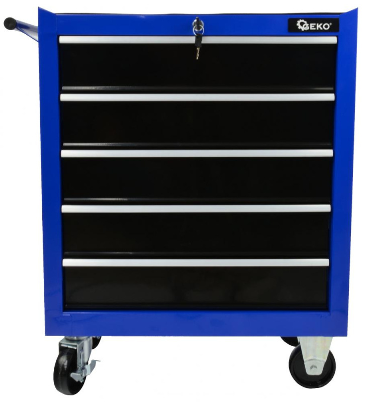 Skrinka na náradie s 5 zásuvkami, 790 x 690 x 330 mm, GEKO 4