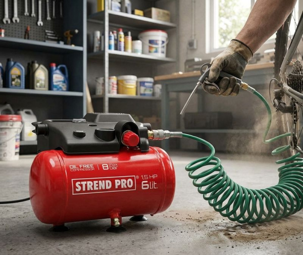 Kompresor Strend Pro BOF1506, bezolejový, 1,1 kW, 6 lit. 1