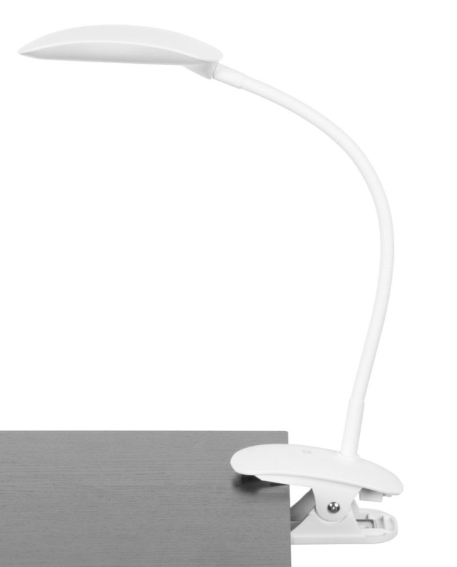 Lampa LED, stolná, stmievateľná, 2v1, biela, podstavec aj kryt, 3 farebné kryty, 5 W, 4000 K 6