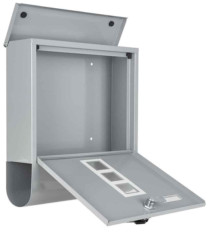 Poštová schránka 34 x 30 x 10 cm, sivá, GEKO 4