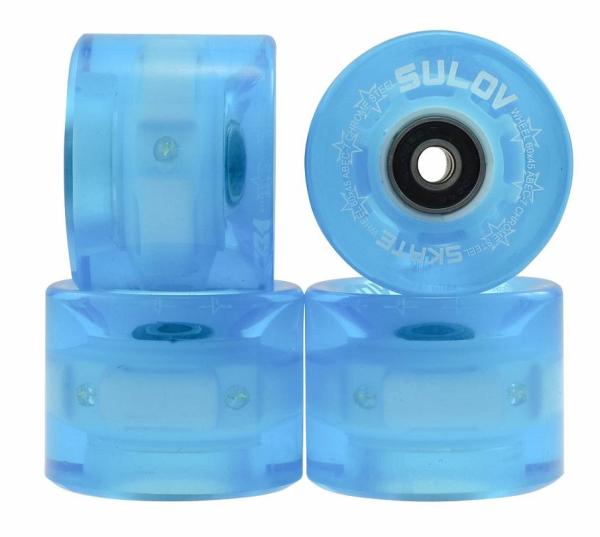SULOV Kolieska Penny board BLUE TRANSPARENT LIGHT 60 x 45mm 85A