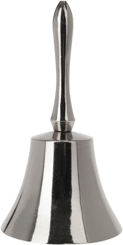 Zvonček, 11x5,5 cm, strieborný