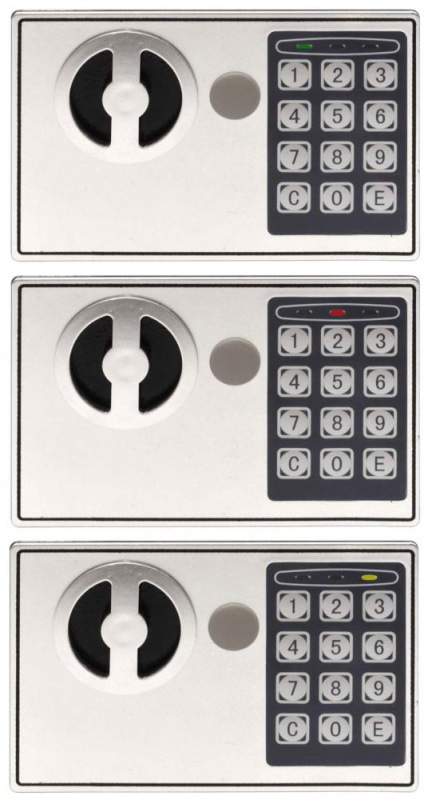 Trezor elektronický 23 x 17 x 17 cm, GEKO 4
