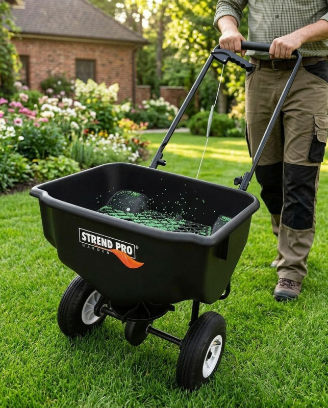 Rozmetadlo sypkých materiálov Goodfarm 201, 20 lit./30kg, posyp max.8 m 1