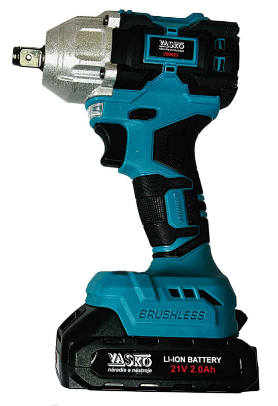 Akumulátorový rázový uťahovák 1/2" + 1/4", 2x 2Ah batéria, 1x nabíjačka, 350 Nm, VASKO
