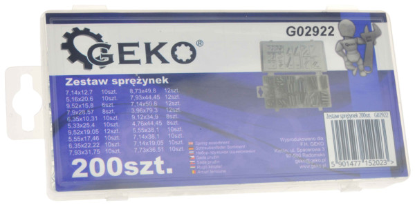 Sada pružín, 200-dielna, GEKO 3