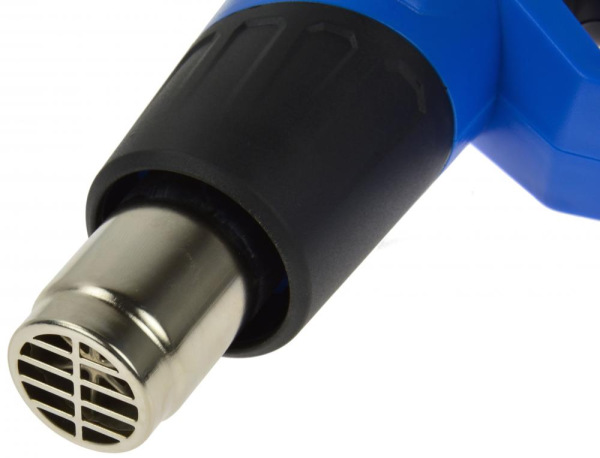 Teplovzdušná pištoľ 2.000 W, 4 dýzy, 2 stupne teploty, 350/550 C°, ochranný kryt, GEKO 2